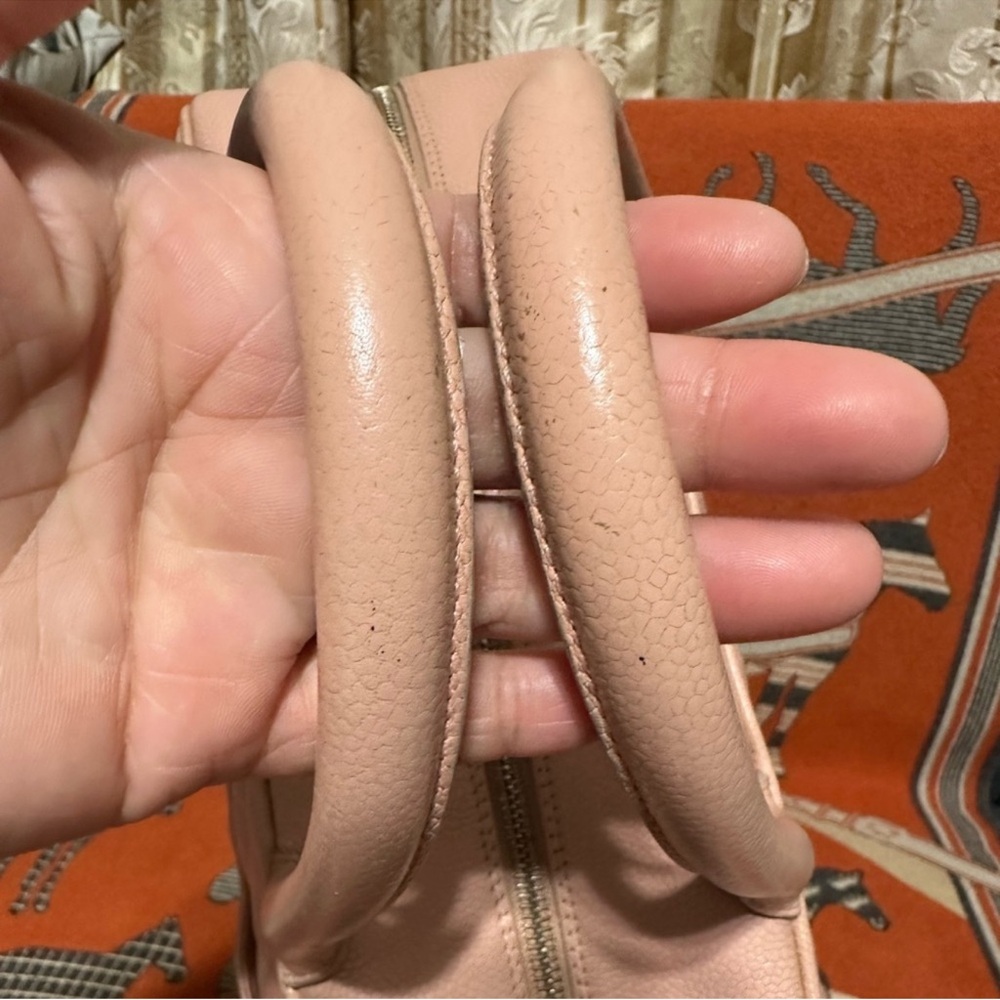 Chanel pink quilted caviar leather bowling bag - Picture 8 of 17